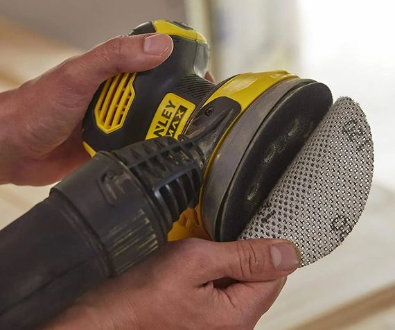 Шліфмашина ексцентрикова акумуляторна безщіткова Stanley FATMAX без АКБ та ЗП SFMCW220B | Зображення 4