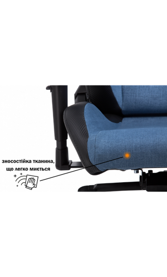 Кресло геймерское GT RACER X-8005 Light blueBlack | Зображення 7