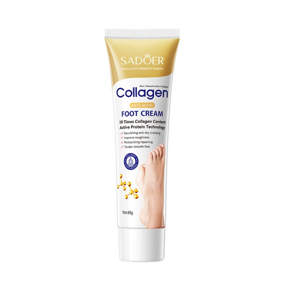 Живильний крем для ніг Sadoer Collagen Anti-Aging Foot Cream, 60г | Зображення 2