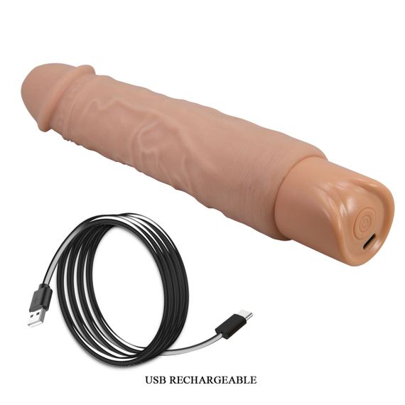 Вибратор Pretty Love Rufus Realistic Vibrating Dildo Sex Aura | Зображення 4