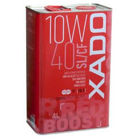 Напівсинтетична олива XADO Atomic Oil SL/CF RED BOOST 10W-40  4л