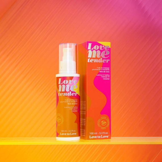 Масажна олія Love To Love - Love Me Tender, Noix De Coco (100 мл), аромат кокоса, без парабенів | Зображення 1