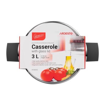 Кастрюля Ardesto Gemini с бакелитовыми ручками 3 л (AR3630G) | Зображення 3