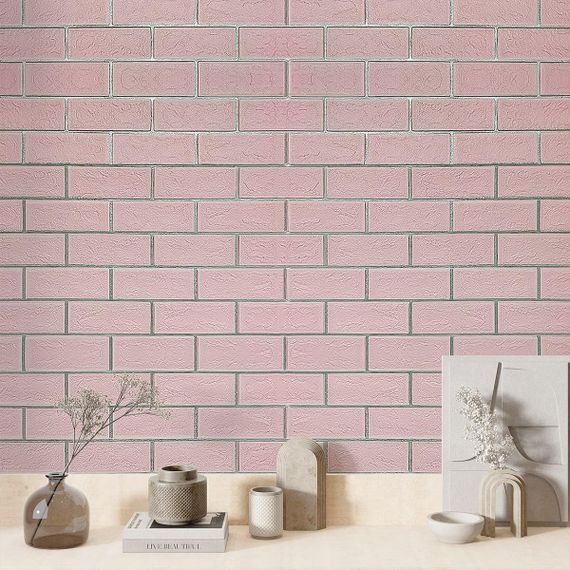 Панель стінова 3D NEW CULTURAL WALL 70*70cm*5mm PINK+SILVER (D) SW-00001501 | Зображення 4