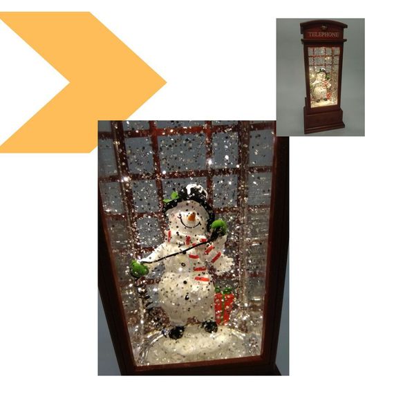 Новорічний нічник телефонна будка XMAS WDL-25002A 25 см (47702-10103_719) | Зображення 1