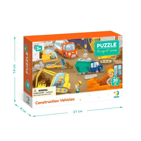 Детский пазл "На стройплощадке" DoDo  300373, 30 эл. | Зображення 1