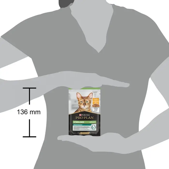 Вологий корм Purina PRO PLAN Sterilised Adult Adult Maintanance для дорослих стерилізованих котів, курка 86г | Зображення 2