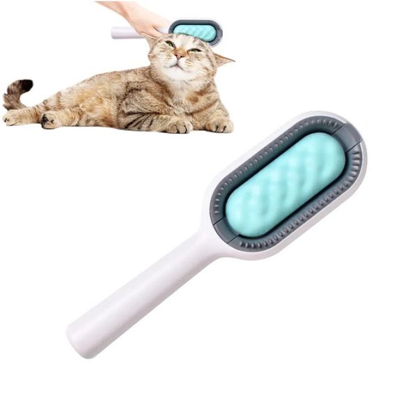 Двухсторонняя щетка для сухого и влажного вычесывания собак и кошек Pet Gravity 3в1 | Зображення 3