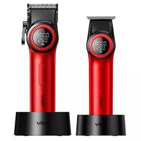 Набір VGR 2 в 1 V-001&amp;V-977 RED, акумуляторна машинка для стрижки та тример