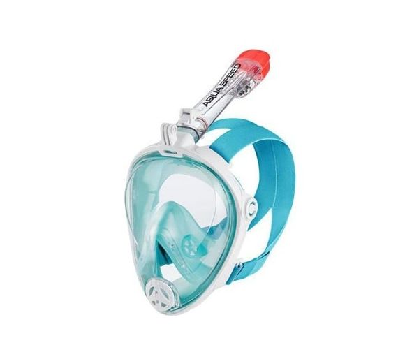 Повнолицьова маска Aqua Speed ​​SPECTRA 2.0 7071 блакитний, білий S/M 5908217670717