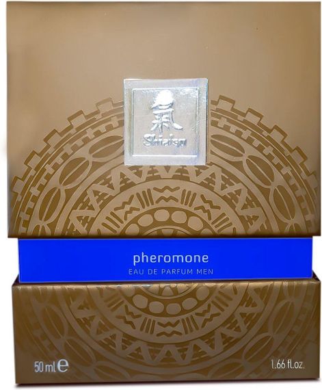 Духи з феромонами чоловічі SHIATSU Pheromone Fragrance men darkblue, 50 мл Sex Aura | Зображення 1