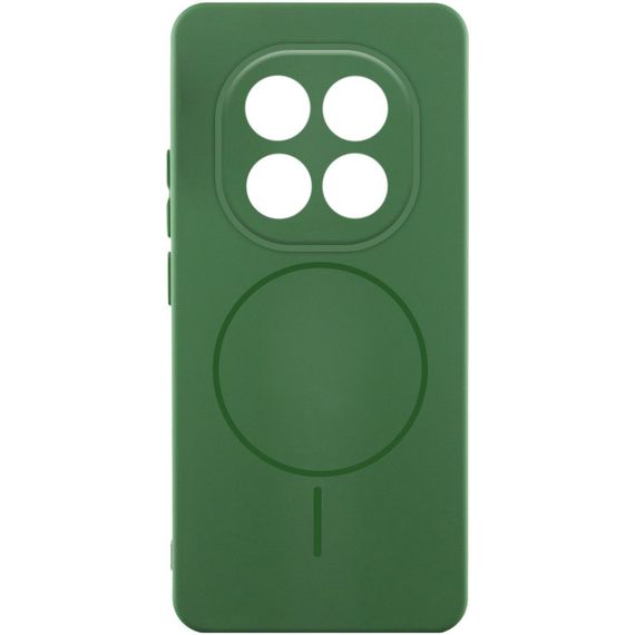 Чохол Silicone Cover Lakshmi Full Camera (AA) with Magnetic Fit для Xiaomi Redmi Note 15 Pro 4G Зелений / Dark green