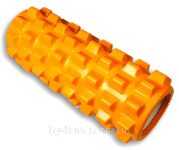 Масажний ролик EasyFit Grid Roller PRO 33 см Помаранчевий | Зображення 2