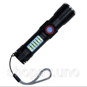 Зручний ручний ліхтар SY-1903C-P50+SMD+RGB, Військовий армійський ліхтар нашоломний NL-94