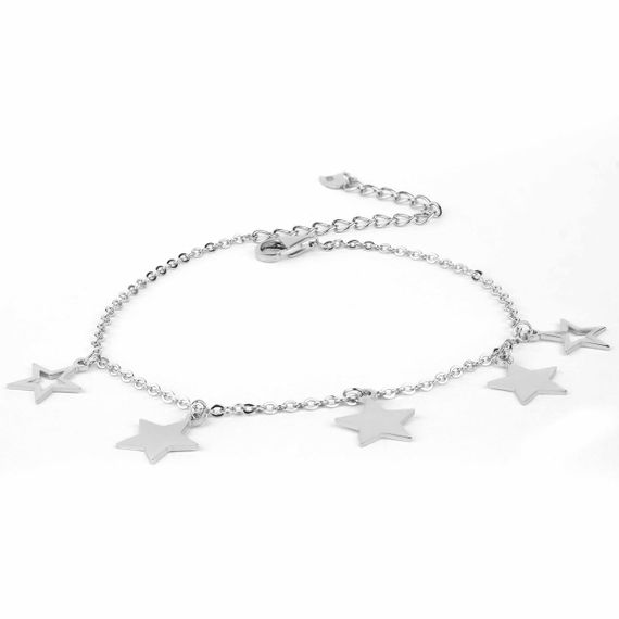 Серебряный браслет Звездочка | Зображення 2