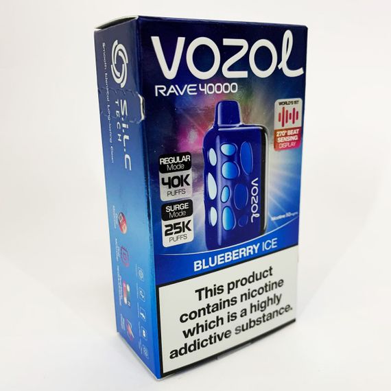 Vozol Rave 40000. Чорниця (Blueberry Ice) | Зображення 1
