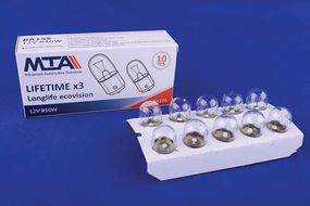 Лампа автомобільна 12V 10W Ba15s R10W (габарити, освітлення номерного знака) (10 шт.) MTA 82123 MC11