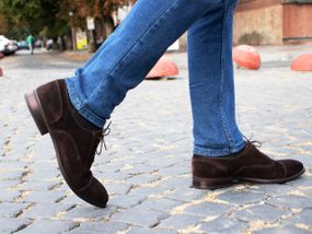 Замшевые коричневые оксфорды 41 размер