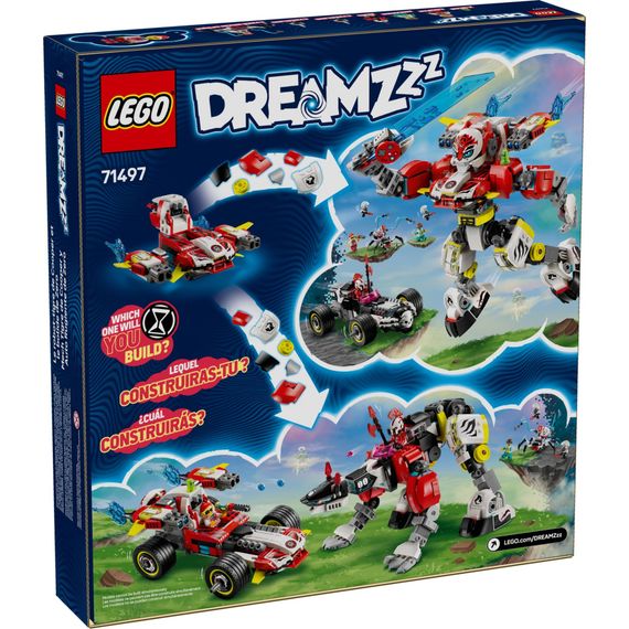 Конструктор LEGO DREAMZzz Робот-тигр Купера та Хот-род авто Зеро (71497) | Зображення 6