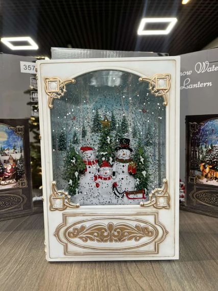 Сніговик Новорічний музичний нічник-світильник XMAS WDL 24023B | Зображення 1
