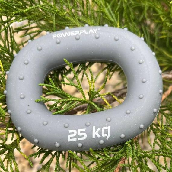 Еспандер кистьовий силіконовий Паверплей PP-4337 Hand Grip Large 25 кг. Сірий | Зображення 3