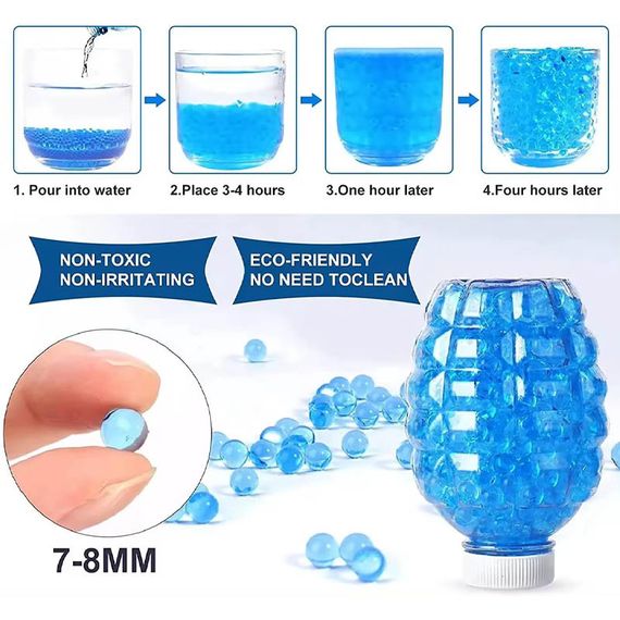 Автомат на гідрогелевих кульках (орбизах) Gel Energy Graffiti Blue | Зображення 1