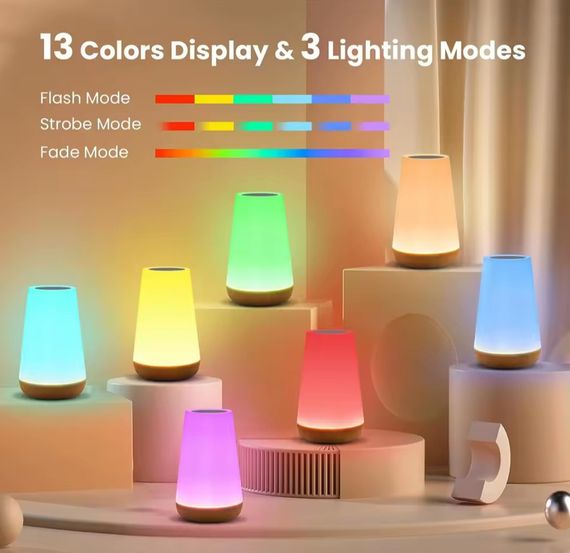 Акумуляторний RGB нічник на пульті | Зображення 3