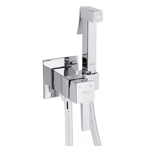 Набор для гигиенического душа Qtap Inspai-Varius прямоугольный QTINSVARCRMV00440201 Chrome | Зображення 2