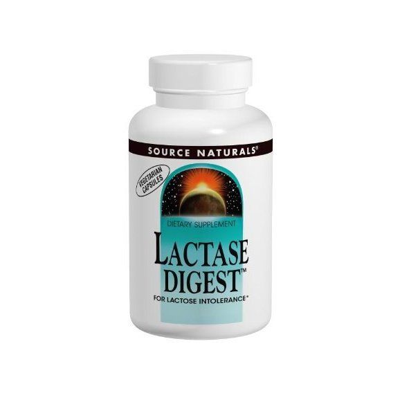 Лактаза Source Naturals Lactase Digest, For Lactose Intolerance 90 Veg Caps