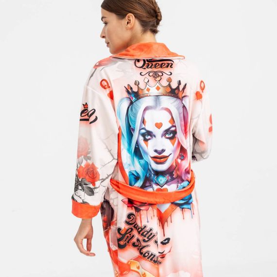 Халат жіночий з плюшевого велюру Harley Quinn 18335 L-XL | Зображення 2