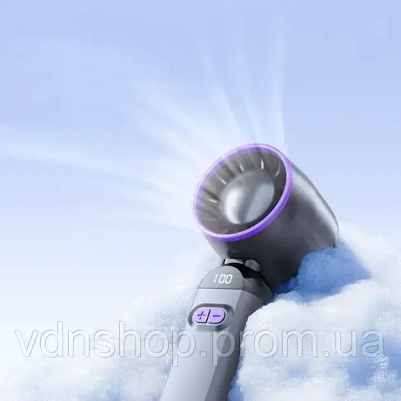 Вентилятор портативний настільний ручний Handheld fan LY-937 із вбудованим акумулятором та з цифровим дисплеєм, 5 швидкостей | Зображення 1