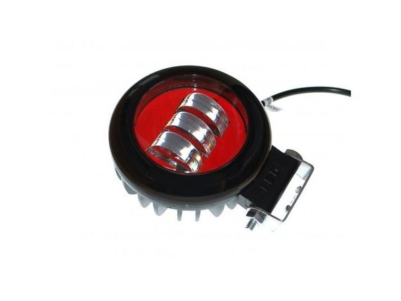 Светодиодная фара AllLight 30W(B) 3chip spot 9-30V КРУГЛАЯ (RED) | Зображення 1