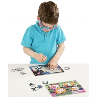 Набор для творчества Melissa&amp;Doug 3D пазлы-раскраски Сафари/Океан (MD8823) | Зображення 4