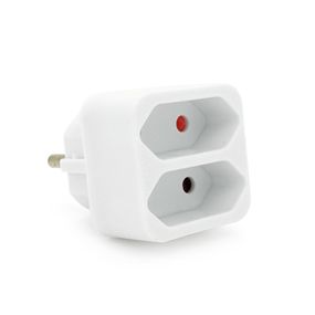 Розетка двійник без заземлення SQ-ZDB01/2, 2x2.5A(10A) 250V~Max, 1100W, White, 2Р, Q200
