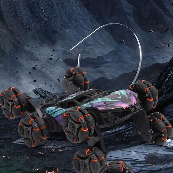 Дитячий восьмиколісний джип на радіокеруванні SHT 2330 2.4G (with 2 remote) Violet | Зображення 4