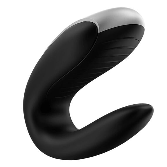 Смартвібратор для пар Satisfyer Double Fun (Black) з пультом ДК | Зображення 1