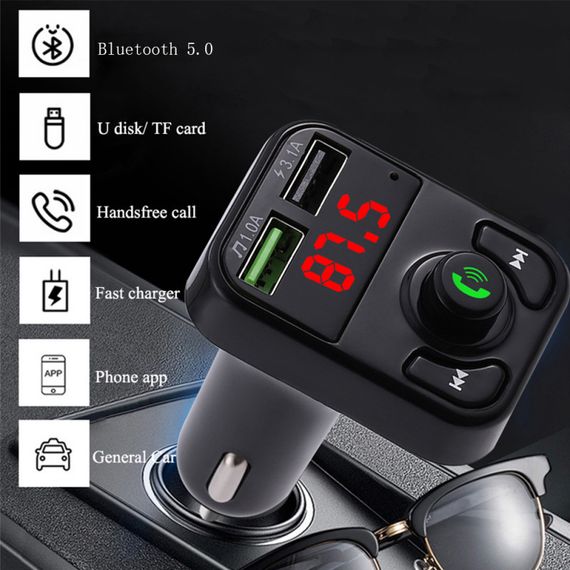 Автомобильный FM модулятор Multifunction Wireless Car MP3 Player X8 | Зображення 3