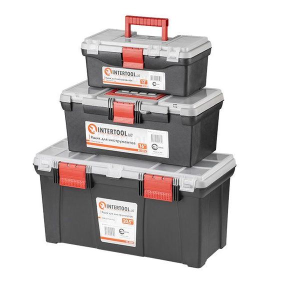 Комплект ящиків для інструментів, 3 од. INTERTOOL BX-0003 | Зображення 1