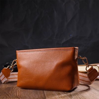 Сумка Vintage На плече з натуральної шкіри Руда (22139) | Зображення 1
