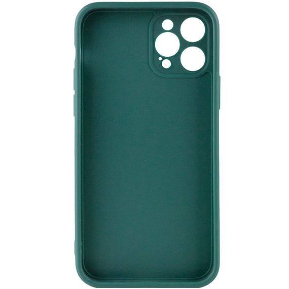 Силіконовий чохол Candy Full Camera для Apple iPhone 12 Pro Max (6.7") Зелений/Forest green | Зображення 1