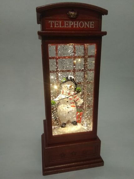 Новорічний нічник телефонна будка XMAS WDL-25002A 25 см (47702-10103_719) | Зображення 2