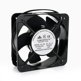 Кулер для охлождення серверних БП BT-220 15050B2H DC sleeve fan 2pin під пайку - 150*150*50мм, 220V / 0,22A, 2600об / хв