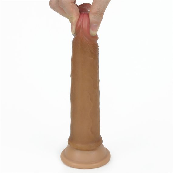 Фалоімітатор - Dual-Layered Silicone Cock 7" Brown sexstyle | Зображення 7