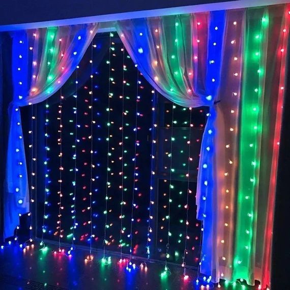 Гірлянда-штора Сіточка 2х2м з 240 LED-лампами XPRO (234567971_379) | Зображення 3