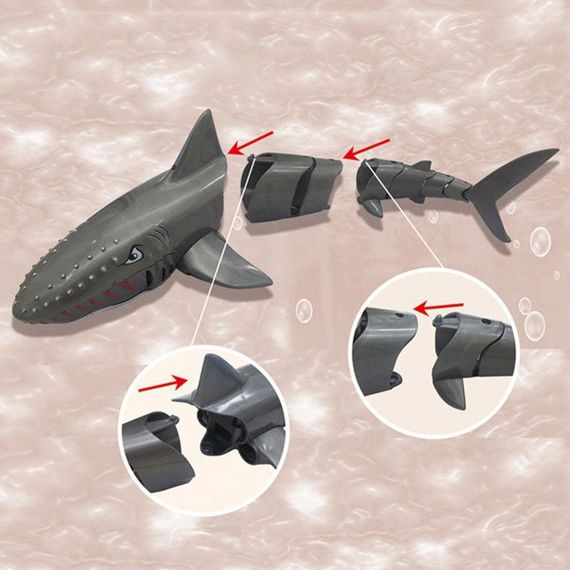 Лодка на радиоуправлении SHT FY666 Shark 2.4G Grey | Зображення 4