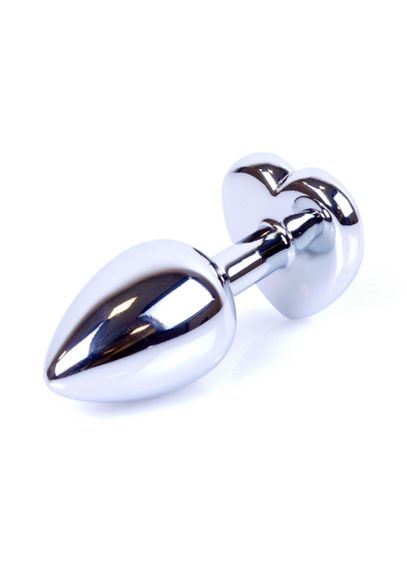 Анальна пробка - Jewellery Silver  Heart PLUG- Dark Blue | Зображення 3
