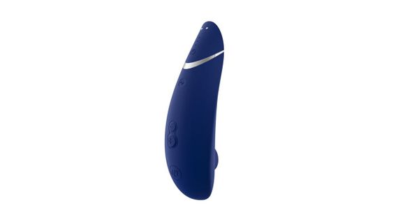 Вакуумний кліторальний стимулятор Womanizer Premium 2 Blueberry – Smart Silence, водозахист, USB-зарядка | Зображення 3