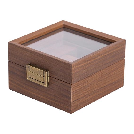 Дерев'яна скринька для наручного годинника 12×12×7.4 см HP-5-11 | Зображення 4