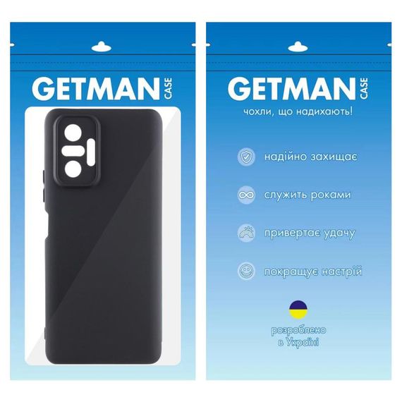 Чохол TPU GETMAN Liquid Silk Full Camera для Xiaomi Redmi Note 10 Pro / 10 Pro Max Чорний / Black | Зображення 4