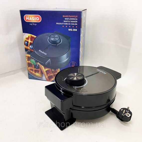 Вафельниця для рельєфних вафель MAGIO MG-394 1025 Вт, Електрична вафельниця настільна MB-45 | Зображення 7